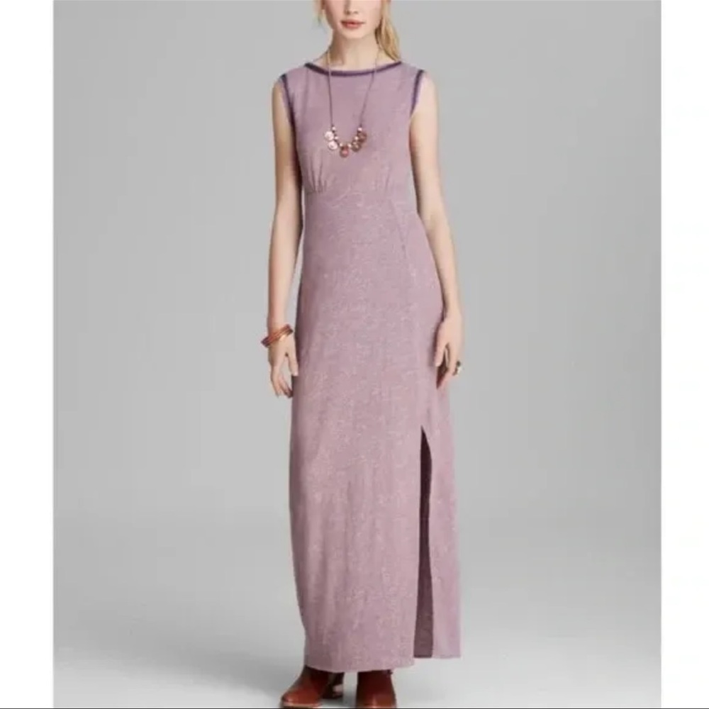 NWT Free People Sabrina Maxi Dress in Lavender Heather